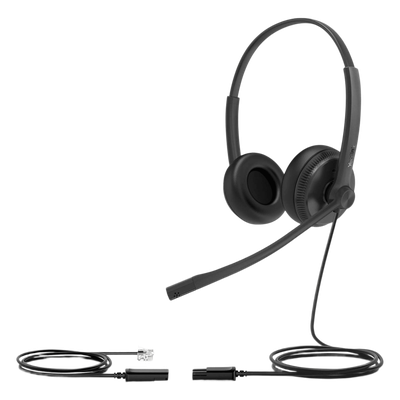 Diadema Alámbrica / Audio HD / Cancelación de Ruido Pasiva / Conexión QD a RJ9 / Almohadillas de Cuero / Brazo Flexible 330° | SIERRA STORE