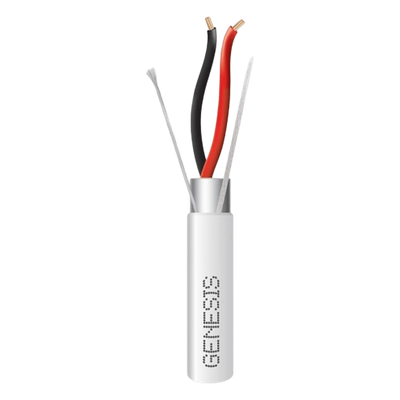 Bobina de Cable / 305 m (1000 pies) / 4 Conductores 22 AWG / Blindado / Plenum / Blanco / Audio, Seguridad y Control | SIERRA STORE