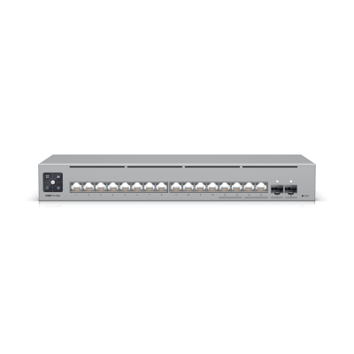 UniFi Switch Pro Max 16 con funciones Capa 3, 16 puertos EtherLight RGB / (4) puertos 2.5 GbE y (12) puertos GbE /(2) puer...
