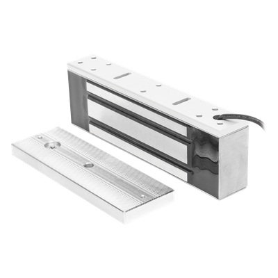 ACCESSPRO MAG1200NW - Chapa Magnética / Fuerza de Retención 500 kg (1200 lbs) / IP68 / Voltaje Dual 12/24 VCC / Aluminio Anodizado | SIERRA STORE