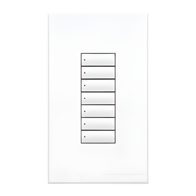 Teclado de pared seeTouch QS / 7 botones / estilo insert / 24-36 V CD vía QS Link / blanco / GRAFIK Eye QS, Sivoia QS, Energi Savr | SIERRA STORE