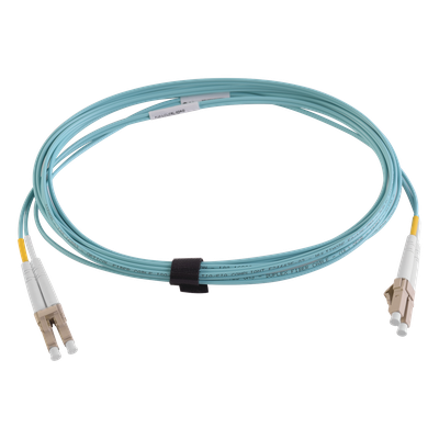SIEMON FJ2-LCLC5V-05AQ - Jumper de Fibra Óptica Multimodo 50/125 XGLO OM4, LC-LC Duplex, OFNR, Color Aqua, 5 Metros (16.40 Pies) | SIERRA STORE