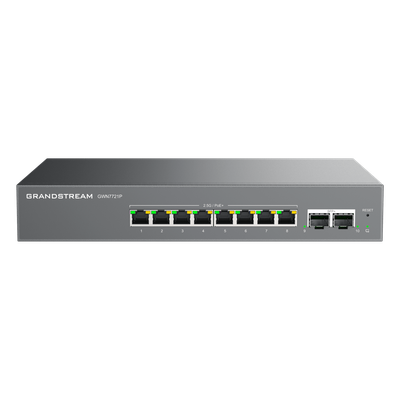 Switch L2 Lite Administrable de 10 Puertos / 8 Puertos Ethernet 2.5 Gbps / 2 Puertos SFP+ 10 Gbps / PoE+ 802.3af/at / VLAN 802.1Q / | SIERRA STORE