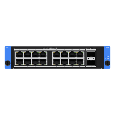 HIKVISION DS-C66S-16NO/2FO - Tarjeta Controladora LED / 16 Puertos Gigabit Ethernet / 2 Puertos Ópticos SFP+ 10 Gbps / Carga Máxima | SIERRA STORE