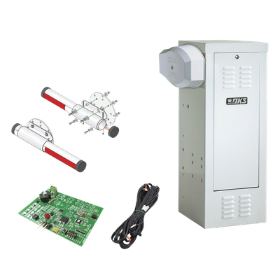 Kit de Barrera Vehicular de Uso Continuo / Motor 1/2 HP / Mástil Aluminio 4 m (13.1 ft) / 115 VAC / 5.4 A / Sensor de Masa y Loop | SIERRA STORE