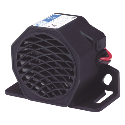 Alarma de Reversa Vehicular / 107 dBA / 12-24 VDC / Sensor de Ruido Ambiental / Nylon Reforzado con Fibra de Vidrio / -40 °F a 185 °F | SIERRA STORE