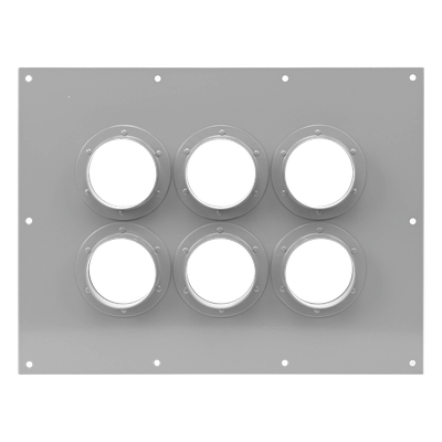 Placa Pasamuro / 6 Botas de 4 Pulgadas / Diseño Industrial / Material Anticorrosivo / Estructura Modular | SIERRA STORE