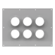 Placa Pasamuro / 6 Botas de 4 Pulgadas / Diseño Industrial / Material Anticorrosivo / Estructura Modular | SIERRA STORE