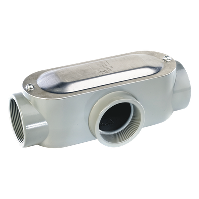 Caja de Registro Ovalada / Tipo T / 3" Chica (76.2 mm / 3 ft) / Aluminio Inyectado / NPT / UL 514A CSA | SIERRA STORE