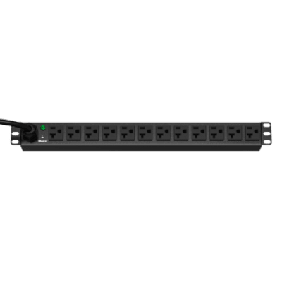 PANDUIT E12B19M - PDU ES2P Básico para Distribución de Energía, Enchufe de Entrada NEMA 5-20P, Con 12 Contactos NEMA 5-20R | SIERRA STORE
