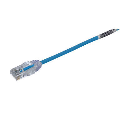 PANDUIT UTP28SP30MBU - Cable de Parcheo Cat6 / UTP 28AWG / Diámetro Reducido 3.8 mm / 30 m (98.43 pies) / LSZH-CM / Azul | SIERRA STORE