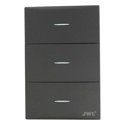 Placa de Interruptores / 3 Sencillos / 10 A / 127 V / 60 Hz / Policarbonato | SIERRA STORE