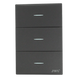 Placa de Interruptores / 3 Sencillos / 10 A / 127 V / 60 Hz / Policarbonato | SIERRA STORE