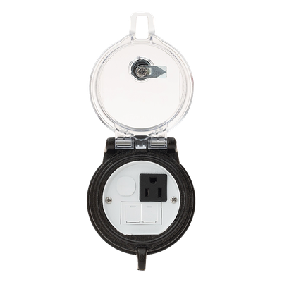 PANDUIT DAP3BC-S0 - Dispositivo Circular de Puertos de Acceso a Datos / 2 Espacios Mini-Com / Receptáculo NEMA 5-15R / IP66 / 3" de | SIERRA STORE