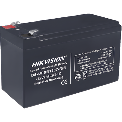 HIKVISION DS-UPSB1207-R/B(5PCS) - Bateria de Plomo Ácido / 12 VCD / 7 Amp / Ideal para UPS, EPS y Uso General / Certificación CE / | SIERRA STORE