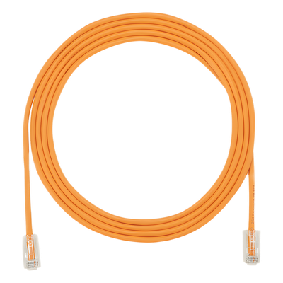 PANDUIT UTP28X15OR - Cable de Parcheo UTP Cat6A / 500 MHz / 28 AWG 4.7 mm / PoE++ / CM/LSZH / 4.57 m (15 ft) | SIERRA STORE