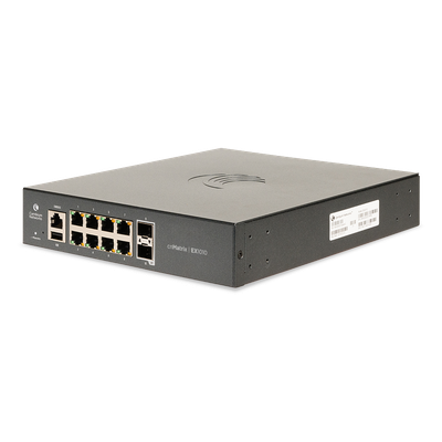 Switch cnMatrix EX1010  de 8 puertos Gigabit Ethernet y 2 SFP, Capa 2,  gestión en la nube | SIERRA STORE