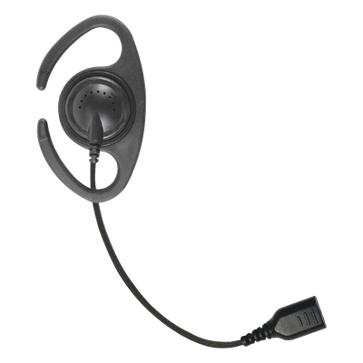 Auriculares de Gancho en C / Cable de Fibra Trenzada / Altavoz Giratorio / Conector SNAP / Compatible con Micrófono de Solapa 1 o 2 | SIERRA STORE