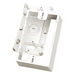SIEMON CT4-BOX-02 - Caja de Montaje Superficial / Para Placas de Pared Universales / Color Blanco / Compatible con Anillos de | SIERRA STORE