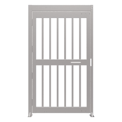 Puerta Peatonal de Alta Seguridad / Cuerpo Completo / Acero Inoxidable #304 Satinado / Cerradura Eléctrica Fail-Safe/Fail-Secure / | SIERRA STORE