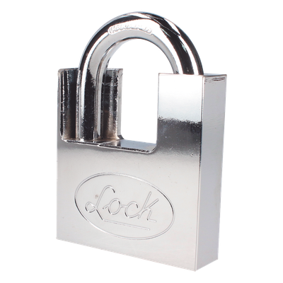 Candado de acero / Guarda anti-palanca / Cromo satinado / Doble cerrojo / 40 mm (1.57 in) / Nivel de seguridad 7 / Llave Abloy | SIERRA STORE