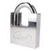Candado de acero / Guarda anti-palanca / Cromo satinado / Doble cerrojo / 40 mm (1.57 in) / Nivel de seguridad 7 / Llave Abloy | SIERRA STORE
