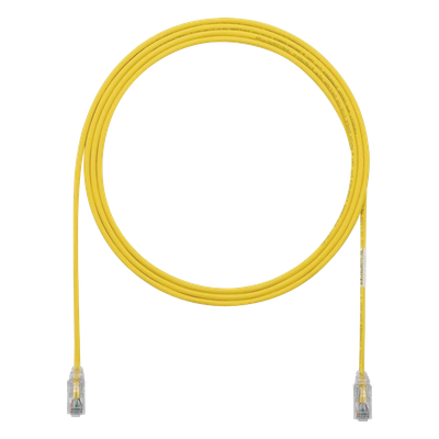 PANDUIT UTP28SP10YL - Cable de Parcheo Cat6 / UTP 28AWG / 3.05 m (10 pies) / Diámetro Reducido 3.8 mm / Amarillo | SIERRA STORE