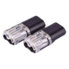 Conectores enchufables / 2 pines / 22-18 AWG / 0.35-0.75 mm² / 25 piezas / -20°C a +80°C | SIERRA STORE