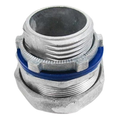 Conector Recto para Tubo Liquidtight / 3/4" (19 mm) / Acabado Bruñido Brillante / Sellos y Contratuerca Incluidos / NEMA FB-1 / UL 514B | SIERRA STORE