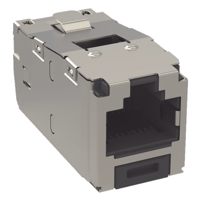 PANDUIT CJS688TGY - Módulo Jack RJ45 Blindado / Categoría 6 / Mini-Com TG / 10GBase-T / Sin Herramienta de Impacto / 22-26 AWG / -10°C | SIERRA STORE
