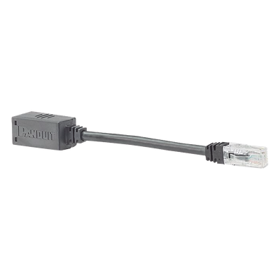 PANDUIT BKA6ASD8INBL - Adaptador de seguridad anti-desconexión / Cat 6A UTP / CM / 20.3 cm (8 pies) / Jack a Plug | SIERRA STORE