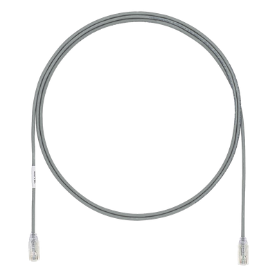 PANDUIT UTP28X15GY - Cable de Parcheo UTP Cat6A / 28AWG Diámetro Reducido / CM-LSZH / 500 MHz / 15 Pies (4.57 m) / PoE++ / Gris | SIERRA STORE