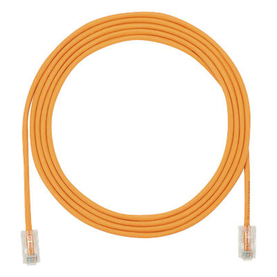 PANDUIT UTP28X7OR - Cable de Parcheo UTP Cat6A / 28AWG / CM-LSZH / 4.7 mm / 2.13 m (7 Pies) / Naranja | SIERRA STORE