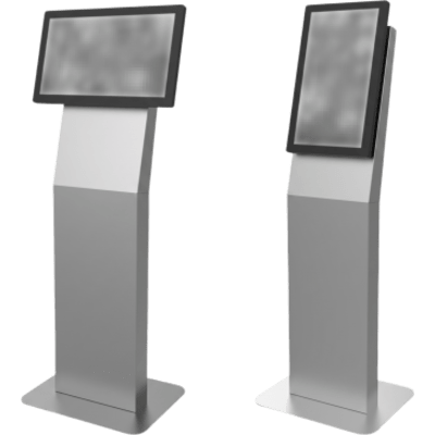 Kiosco para Pantalla Indoor / Orientación Dual / 15" a 32" / VESA 100x100 a 200x200 / Base Rectangular / Gestión de Cables | SIERRA STORE