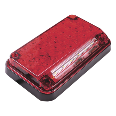 Luz de Advertencia LED / 7x4" / 66 LED / 10 Patrones de Destello / 12 VCC / Luz de Trabajo Integrada / Montaje Permanente | SIERRA STORE