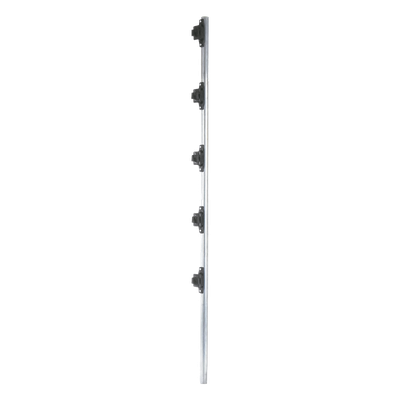 Poste de cerco eléctrico / 1.2 m (3.9 ft) / Acero galvanizado G60 / 5 aisladores de paso / 18 kV dieléctrico | SIERRA STORE