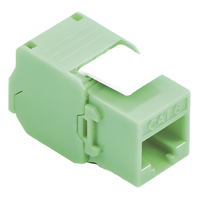 LINKEDPRO BY EPCOM LP-KJ-610-TTGR - Módulo Jack Keystone / Cat6 UTP / Terminación 180° / Toolless / 1 Puerto / Verde | SIERRA STORE