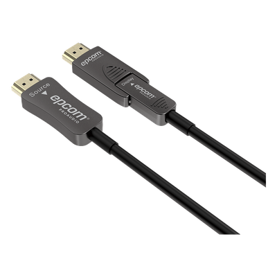 Cable HDMI Óptico Activo / 4K@60Hz 4:4:4 / 18 Gbps / 20 m (65.6 ft) / HDMI 2.0b / HDCP 2.2 / HDR / ARC / Conector RX Desmontable | SIERRA STORE
