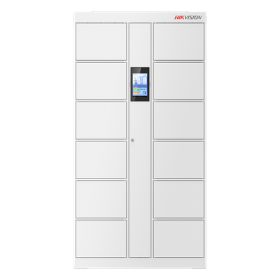 HIKVISION DS-KLM28-12 - Locker Inteligente / 12 Espacios / Expansión 16 Lockers / Reconocimiento Facial 20,000 Rostros / Pantalla | SIERRA STORE