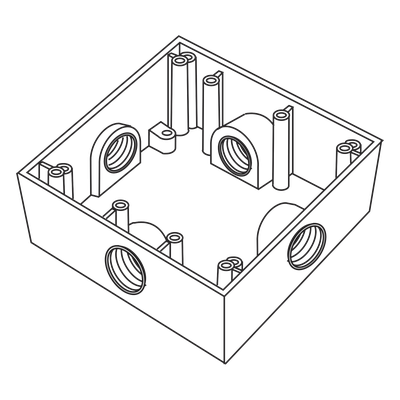 Caja de Conexión a Prueba de Intemperie / 4 Bocas 3/4" (19.05 mm) / Aluminio Diecast / Volumen 492 cm³ / IK09 / ASTM B117 | SIERRA STORE