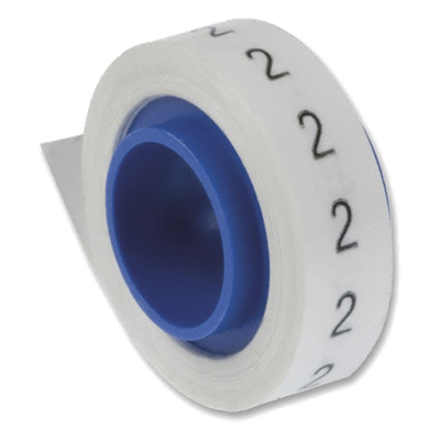 PANDUIT PMDR-2 - Rollo de Etiquetas Marcadoras / Pre-Impresas Número 2 / 2.4 m (7.87 pies) / Poliéster Blanco | SIERRA STORE
