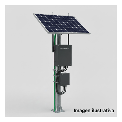 Kit Solar PoE Pasivo 24 Vcc / Panel 130 W / Batería 120 Ah / Autonomía 48 h / 12 Vcc / 427 pies | SIERRA STORE