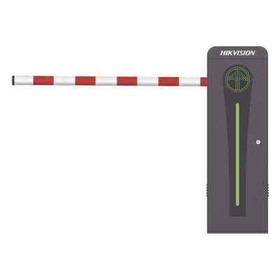 HIKVISION KT-320-ABAT(4ML) - Barrera Vehicular con Brazo Abatible / 4 m (13.1 ft) / Motor Brushless / 360 Ciclos/Hora / Semáforo | SIERRA STORE