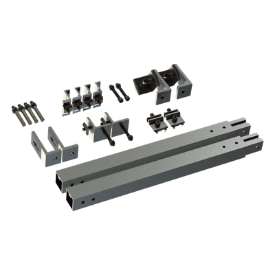 Caja de accesorios de aluminio anodizado / Arreglo 1x4 / Inclinación 20-45° / Resistencia viento 136 km/h / 21.3 kg | SIERRA STORE