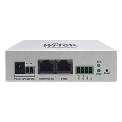 Controlador IoT / 2 Puertos 10/100 Mbps / PoE 802.3af / RS-485 Industrial / Gestión Solar en la Nube / Montaje en Carril DIN | SIERRA STORE