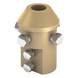 Adaptador de Punta Pararrayo / Mástil 1 1/2" (38.1 mm) / Latón / Conductores 8-10 mm / Sección 50-70 mm² / 655 g | SIERRA STORE