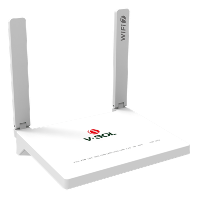 ONU GPON/EPON con Wi-Fi 7 / Puerto CATV / 1 Puerto 2.5 Gigabits/ 3 Puertos Gigabit / Puerto PON SC/UPC, Hasta 3600 Mbps | SIERRA STORE