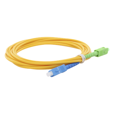 LINKEDPRO BY EPCOM LPSM3SCUSCAS3 - Jumper de Fibra Óptica Monomodo / SC/UPC-SC/APC / Simplex / 3 m (9.84 pies) / 3 mm / PVC Amarillo | SIERRA STORE