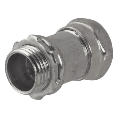 Conector Recto de Compresión / Acero Galvanizado / 1 1/4 in / Pared Delgada / 2.04 x 2.04 x 2.1 in (5.18 x 5.18 x 5.33 cm) | SIERRA STORE