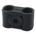 Sujetador Plástico para Cable Coaxial / 1/2 in / Doble Canal / Varilla 3/8' o M10 / Paquete 10 Piezas | SIERRA STORE